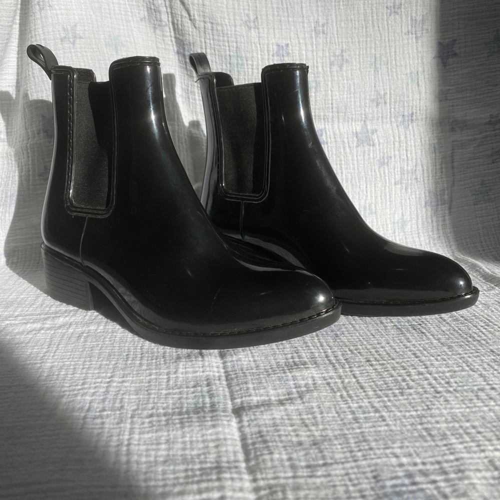 Jeffrey Campbell rubber booties
